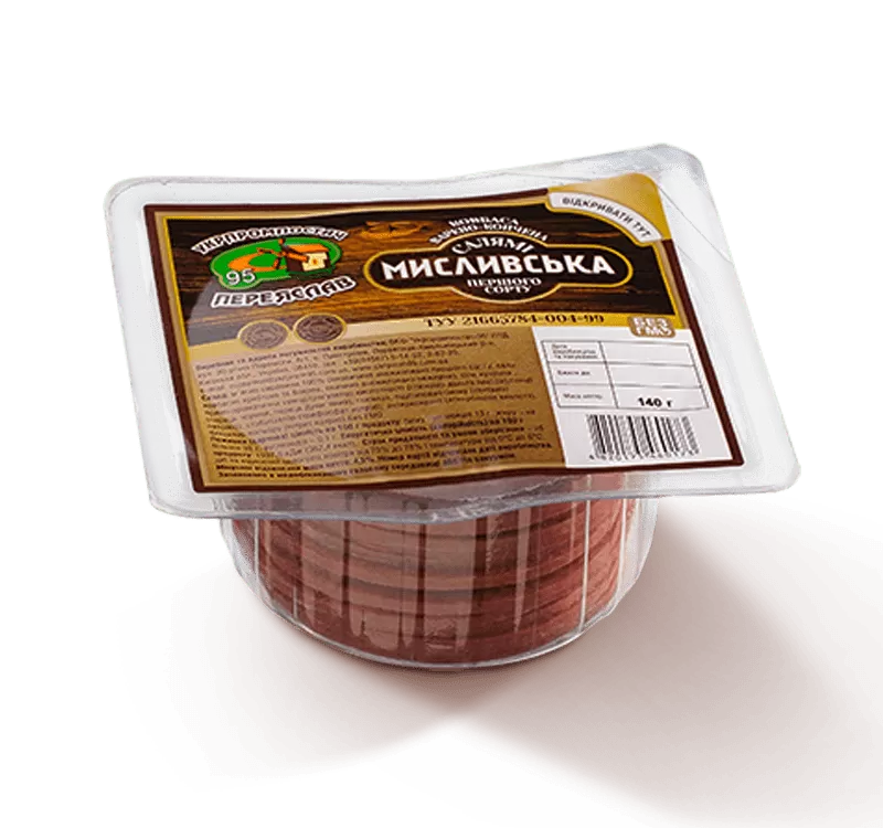 Ковбаса салямі Мисливська (нарізка)